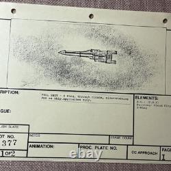 Star wars storyboards Empire Strikes Back movie props X-WING Bespin Cloud City
