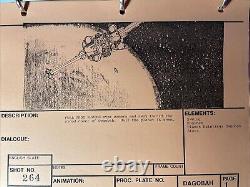 Star wars storyboards Empire Strikes Back movie props X-WING LUKE DAGOBAH Art