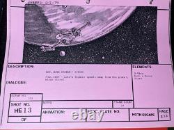 Star wars storyboards Empire Strikes Back movie props X-WING LUKE Hoth ESB