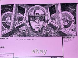 Star wars storyboards Empire Strikes Back movie props X-WING LUKE Hoth ESB