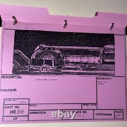 Star wars storyboards Empire Strikes Back movie props X-WING LUKE R2-D2 Art