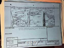 Star wars storyboards Empire Strikes Back movie props the Millennium Falcon Ship
