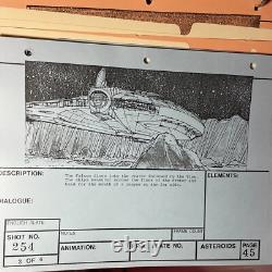 Star wars storyboards Empire Strikes Back movie props the Millennium Falcon Ship