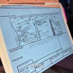 Star wars storyboards Empire Strikes Back movie props the Millennium Falcon Ship