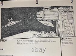Star wars storyboards Empire Strikes Back movie props the STAR DESTOYER Falcon