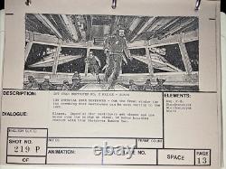 Star wars storyboards Empire Strikes Back movie props the STAR DESTROYER OFFICER