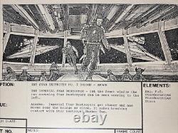 Star wars storyboards Empire Strikes Back movie props the STAR DESTROYER OFFICER
