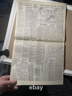 Stars Key And Hutch movie prop production Original COA Props Newspaper X1