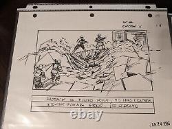 Starship Troopers Production Used Storyboard LOT of 4 With COA SUPER RARE