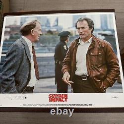 Sudden Impact 1983 Clint Eastwood 8 Lobby Cards 11x14 Dirty Harry Memorabilia