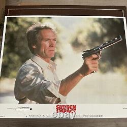 Sudden Impact 1983 Clint Eastwood 8 Lobby Cards 11x14 Dirty Harry Memorabilia