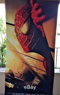 Super Rare 2001 Recalled Original Spiderman Large Movie Banner Nice