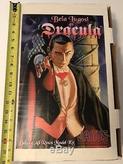 Super Rare! BELA LUGOSI as DRACULA JANUS Model Deluxe Kit #200 Original COA