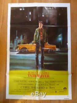 TAXI DRIVER Original 1976 Movie Poster, 27 x 41 One-Sheet Robert De Niro
