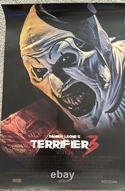 TERRIFIER 3 orig DS movie poster AUTHENTIC 27x40 one sheet 2 sided rare