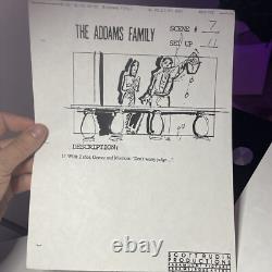 THE ADDAMS FAMILY Movie Props Production Art Storyboards FESTER GOMEZ HORROR X1
