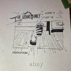 THE ADDAMS FAMILY Movie Props Production Art Storyboards FESTER GOMEZ HORROR X1