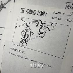 THE ADDAMS FAMILY Movie Props Production Art Storyboards FESTER GOMEZ HORROR X1