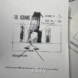 THE ADDAMS FAMILY Movie Props Production Art Storyboards FESTER GOMEZ HORROR X1