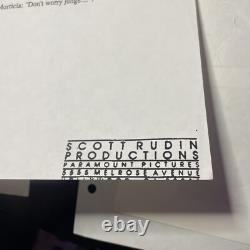 THE ADDAMS FAMILY Movie Props Production Art Storyboards FESTER GOMEZ HORROR X1