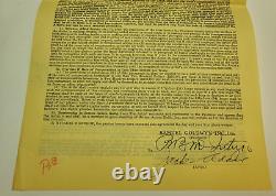 THE ADVENTURES OF MARCO POLO / Jack Adair 1937 signed contract, Major Domo