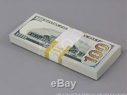 THE BEST PROP MONEY MILLION NEW STYLE $100 Full Print Stack for Movie, TV, Video