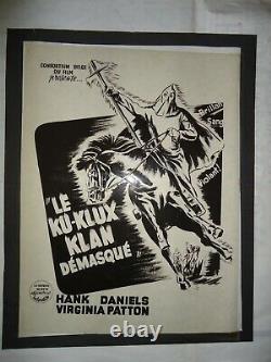 THE BURNING CROSS/HANK DANIELS/U14/ ORIGINAL belgian film's artwork