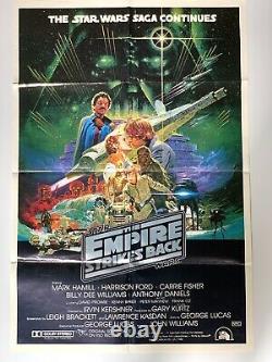 THE EMPIRE STRIKES BACK Original Australian One Sheet 1980 Star Wars Poster