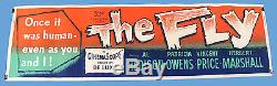 THE FLY 1958 Rare Original 24X82 MOVIE BANNER David Hedison Vincent Price