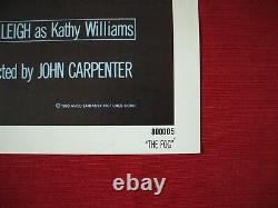 THE FOG 1980 ORIGINAL MOVIE POSTER 27x41 STYLE B JOHN CARPENTER'S HALLOWEEN NM-M