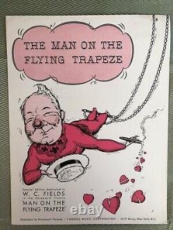 THE MAN ON THE FLYING TRAPEZE with W. C. Fields Dedication Cover (B16)