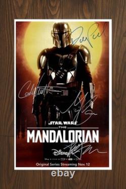 THE MANDALORIAN Signed Movie Poster 11x17 with COA Authentic Memorabilia