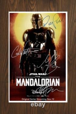 THE MANDALORIAN Signed Movie Poster 11x17 with COA Authentic Memorabilia