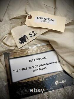 THE OFFICE Jim Halpert Screen Used Season 1 White Button Up COA PROP RARE