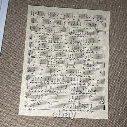 THE SOUND OF MUSIC Movie Prop SHEET MUSIC Production Made DISNEY 1965 X1