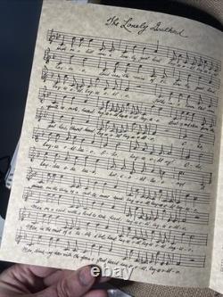 THE SOUND OF MUSIC Movie Prop SHEET MUSIC Production Made DISNEY 1965 X1