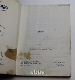 THE TERMINATOR / James Cameron 1983 Original Movie Script, Arnold Schwarzenegger