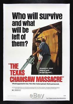 THE TEXAS CHAINSAW MASSACRE CineMasterpieces 1974 HORROR ORIGINAL MOVIE POSTER