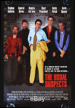 THE USUAL SUSPECTS CineMasterpieces ORIGINAL MOVIE POSTER RARE WATCH VERSION