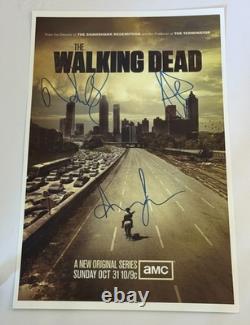THE WALKING DEAD Signed Movie Poster 11x17 with COA Authentic Memorabilia