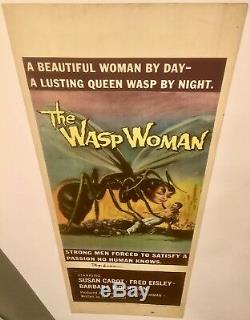 THE WASP WOMAN Vintage ORIGINAL 1959 theater poster SIGNED BY ROGER CORMAN