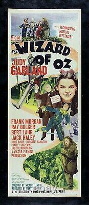 THE WIZARD OF OZ CineMasterpieces RARE INSERT MOVIE POSTER JUDY GARLAND 1949R