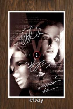 THE X FILES Signed Movie Poster 11x17 with COA Authentic Memorabilia