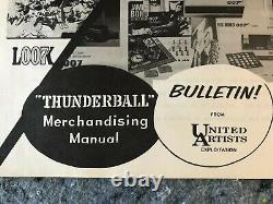 THUNDERBALL 1965 ORIG UNITED ARTISTS MERCHENDISING MANUAL (VF) ULTRA RARE 25 Pgs