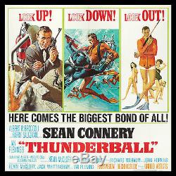 THUNDERBALL CineMasterpieces ORIGINAL 6 SIX SHEET 1965 MOVIE POSTER JAMES BOND