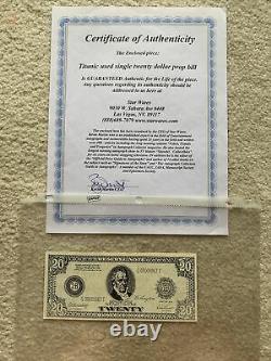 TITANIC MOVIE TWENTY DOLLAR BILL PROP WithCOA