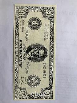 TITANIC MOVIE TWENTY DOLLAR BILL PROP WithCOA