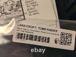 TOMB RAIDER movie props STORYBOARDS production art Lara Croft Illuminati ASBURY