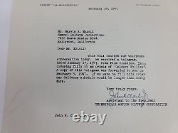 Technicolor Motion Picture Corporation, John R. Clark 1947 signed document