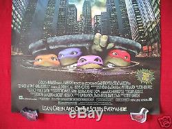 Teenage Mutant Ninja Turtles 1990 Original Movie Poster 1sh Tmnt Halloween Nm-m